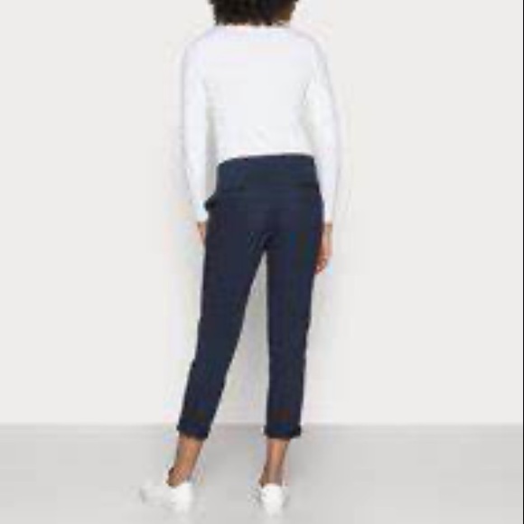 GAP Girlfriend Twill Khaki Chino Pant Navy Size 00 - Picture 2 of 12